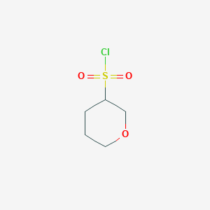 molecular formula C5H9ClO3S B1455345 氧杂-3-磺酰氯 CAS No. 1300725-44-3