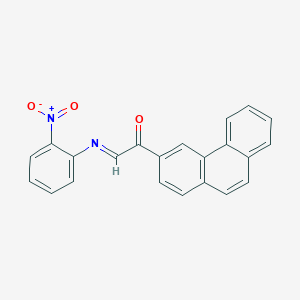 (2E)-2-[(2-Nitrophenyl)imino]-1-(phenanthren-3-yl)ethan-1-one