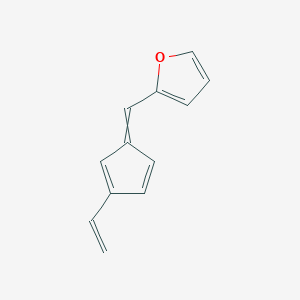 2-[(3-Ethenylcyclopenta-2,4-dien-1-ylidene)methyl]furan