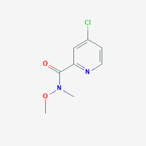 molecular formula C8H9ClN2O2 B1455348 4-氯-N-甲氧基-N-甲基吡啶-2-甲酰胺 CAS No. 757251-62-0