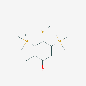 2-Methyl-3,4,5-tris(trimethylsilyl)cyclohexan-1-one