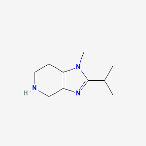 B1455354 1-methyl-2-(propan-2-yl)-1H,4H,5H,6H,7H-imidazo[4,5-c]pyridine CAS No. 1306605-76-4