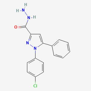 1-(4-Chlorophenyl)-5-phenyl-1H-pyrazole-3-carbohydrazide