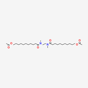 (Ethane-1,2-diyl)bis[(methylazanediyl)-11-oxoundecane-11,1-diyl] diacetate