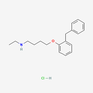 4-(2-benzylphenoxy)-N-ethylbutan-1-amine;hydrochloride