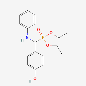 Diethyl [anilino(4-hydroxyphenyl)methyl]phosphonate