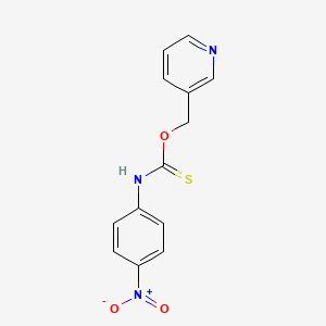 O-[(Pyridin-3-yl)methyl] (4-nitrophenyl)carbamothioate