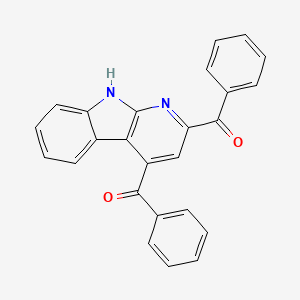 (9H-Pyrido[2,3-b]indole-2,4-diyl)bis(phenylmethanone)