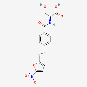 N-{4-[2-(5-Nitrofuran-2-yl)ethenyl]benzoyl}-L-serine