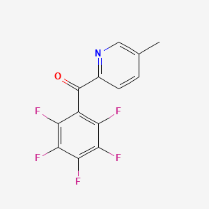 B1455362 5-Methyl-2-(pentafluorobenzoyl)pyridine CAS No. 1187164-87-9