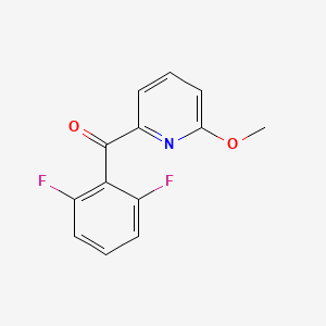 molecular formula C13H9F2NO2 B1455365 2-(2,6-二氟苯甲酰)-6-甲氧基吡啶 CAS No. 1187170-62-2