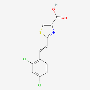 2-[2-(2,4-Dichlorophenyl)ethenyl]-1,3-thiazole-4-carboxylic acid