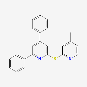 2-[(4-Methylpyridin-2-yl)sulfanyl]-4,6-diphenylpyridine