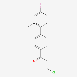 3-Chloro-1-(4'-fluoro-2'-methyl[1,1'-biphenyl]-4-yl)propan-1-one