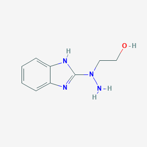 B145537 2-[1-(1H-Benzimidazol-2-yl)hydrazino]ethanol CAS No. 131882-24-1