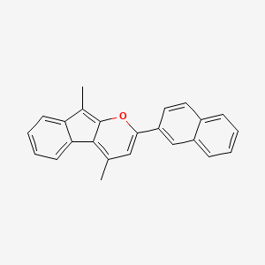 4,9-Dimethyl-2-(naphthalen-2-YL)indeno[2,1-B]pyran