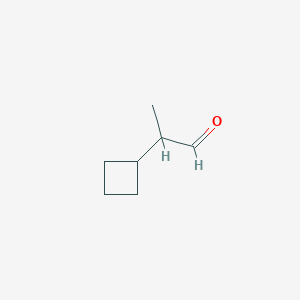 molecular formula C7H12O B1455373 2-Cyclobutylpropanal CAS No. 1552835-43-4