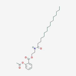 2-(Hexadecanoylamino)ethyl 2-(acetyloxy)benzoate