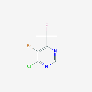 molecular formula C7H7BrClFN2 B1455374 5-溴-4-氯-6-(2-氟丙基)嘧啶 CAS No. 1823900-57-7