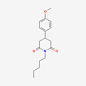 4-(4-Methoxyphenyl)-1-pentylpiperidine-2,6-dione