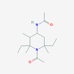 N-(1-Acetyl-2,6-diethyl-2,3,6-trimethylpiperidin-4-yl)acetamide