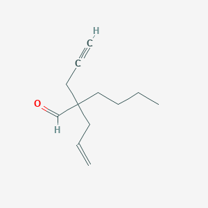 2-(Prop-2-EN-1-YL)-2-(prop-2-YN-1-YL)hexanal