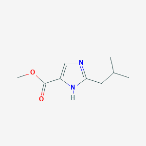 molecular formula C9H14N2O2 B1455377 methyl 2-(2-methylpropyl)-1H-imidazole-4-carboxylate CAS No. 1249679-71-7