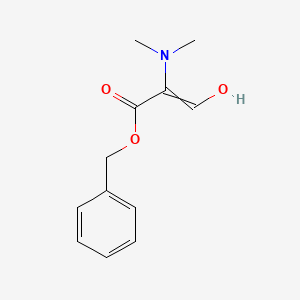 molecular formula C12H15NO3 B14553847 Benzyl 2-(dimethylamino)-3-hydroxyprop-2-enoate CAS No. 62004-81-3