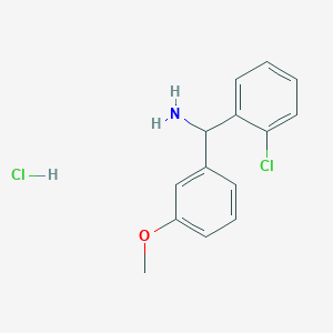 molecular formula C14H15Cl2NO B1455390 (2-Chlorphenyl)(3-Methoxyphenyl)methanamin-Hydrochlorid CAS No. 1354954-47-4