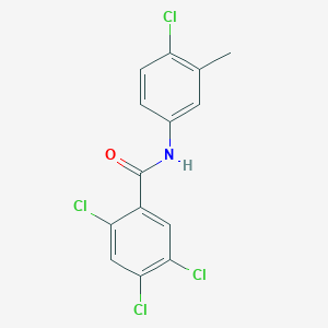 2,4,5-Trichloro-N-(4-chloro-3-methylphenyl)benzamide