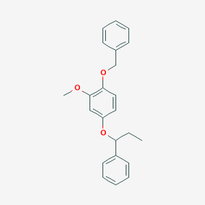 1-(Benzyloxy)-2-methoxy-4-(1-phenylpropoxy)benzene