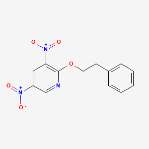 Pyridine, 3,5-dinitro-2-(2-phenylethoxy)-