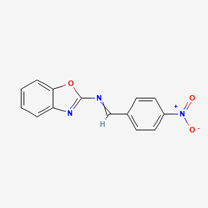 N-(1,3-Benzoxazol-2-yl)-1-(4-nitrophenyl)methanimine