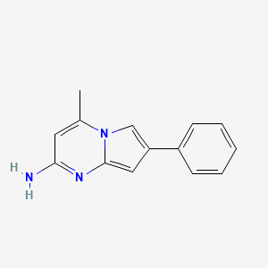 Pyrrolo[1,2-a]pyrimidin-2-amine, 4-methyl-7-phenyl-