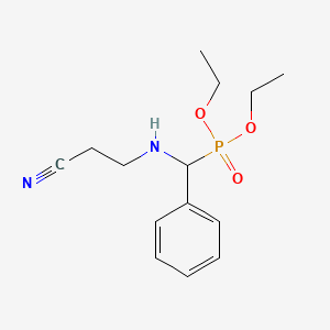 Diethyl {[(2-cyanoethyl)amino](phenyl)methyl}phosphonate