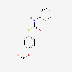 4-[(Phenylcarbamoyl)sulfanyl]phenyl acetate