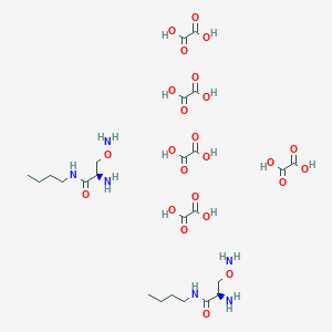 (2R)-2-amino-3-aminooxy-N-butylpropanamide;oxalic acid