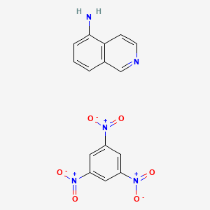 molecular formula C15H11N5O6 B14554076 Isoquinolin-5-amine;1,3,5-trinitrobenzene CAS No. 61653-21-2