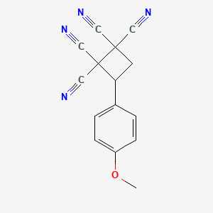 3-(4-Methoxyphenyl)cyclobutane-1,1,2,2-tetracarbonitrile