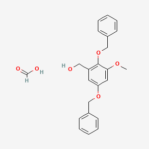 Formic acid;[3-methoxy-2,5-bis(phenylmethoxy)phenyl]methanol