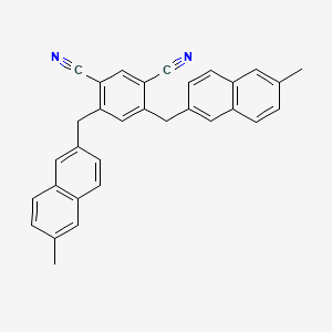 4,6-Bis[(6-methylnaphthalen-2-yl)methyl]benzene-1,3-dicarbonitrile