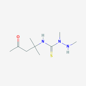 1,2-Dimethyl-N-(2-methyl-4-oxopentan-2-yl)hydrazine-1-carbothioamide