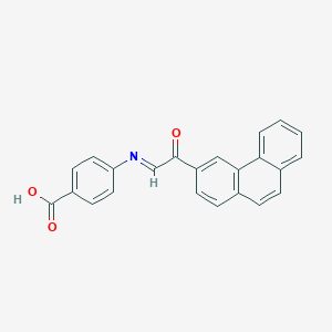 4-{(E)-[2-Oxo-2-(phenanthren-3-yl)ethylidene]amino}benzoic acid