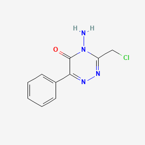 4-Amino-3-(chloromethyl)-6-phenyl-1,2,4-triazin-5(4H)-one