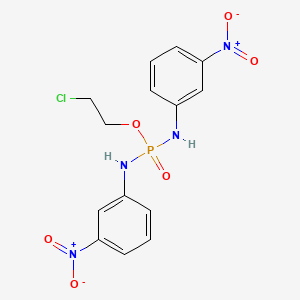 2-Chloroethyl N,N'-bis(3-nitrophenyl)phosphorodiamidate