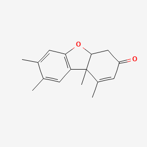 1,7,8,9b-Tetramethyl-4a,9b-dihydrodibenzo[b,d]furan-3(4H)-one