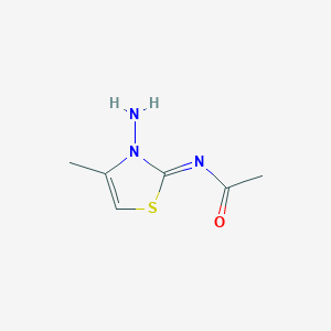 N-(3-Amino-4-methyl-1,3-thiazol-2(3H)-ylidene)acetamide