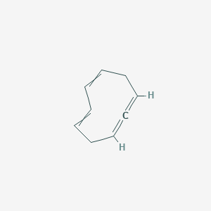 molecular formula C9H10 B14554281 Cyclonona-1,2,5,7-tetraene CAS No. 61832-90-4