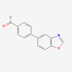 B1455429 4-(1,3-Benzoxazol-5-yl)benzaldehyde CAS No. 1008361-50-9