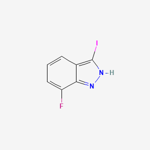 molecular formula C7H4FIN2 B1455434 7-氟-3-碘-1H-吲唑 CAS No. 944904-38-5